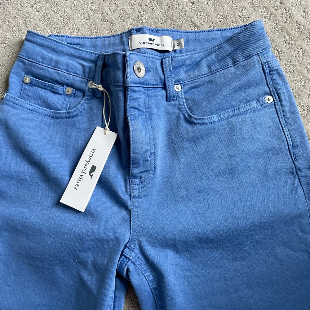 NWT vineyard vines high rise skinny ankle jeans Size:4/27